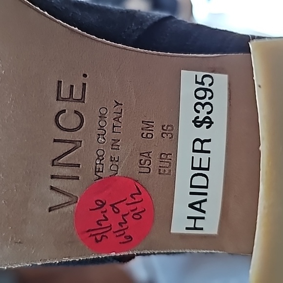 Vince Haider Suede Ankle Boots - Black 6M - Picture 7 of 7